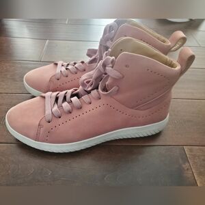 Women's Pink High-Top Sneakers Size 10 MOBS Brand New
